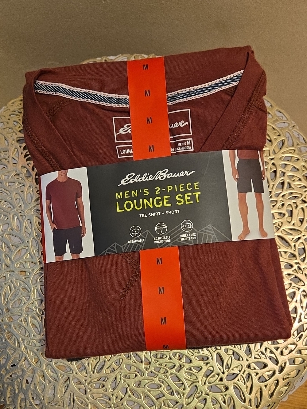 NWT Eddie Bauer Mens 2-piece Lounge Set Sz M